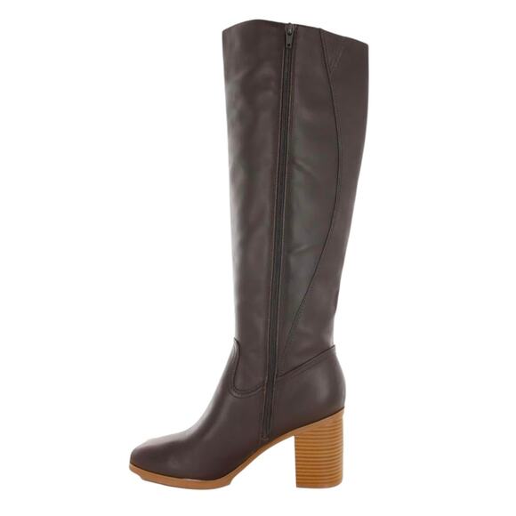 Giani Bernini Women's Odettee Leather Knee High Riding Boots Brown Size 9 1/2 - Picture 2 of 3